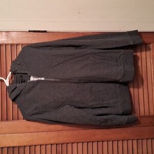 Banana Republic women's size large charcoal gray zipper up Hoodie